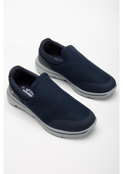 Erkek Günlük Spor Ayakkabı Lacivert Bağsız Aqua Faylon Taban