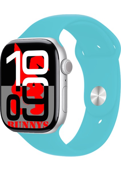 Redmi Note 9 Uyumlu Turkuaz Akıllı Saat WATCH10 2025 Hediyeli Amoled Ekran