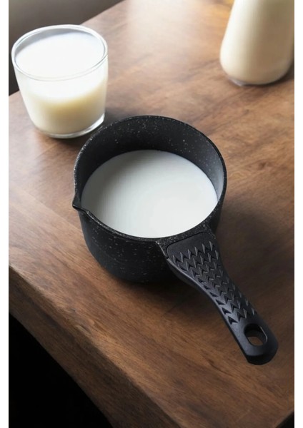 Modern Döküm Granit Sütlük / Sosluk & 14 cm 1 Lt Sütlük Kaçerola