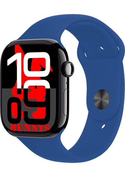 Xiaomi Mi 10 Uyumlu Mavi Akıllı Saat WATCH10 2025 Hediyeli Amoled Ekran