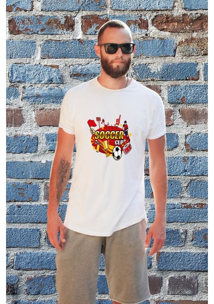 Erkek Futbol Temalı Regular Tişört fiyatları