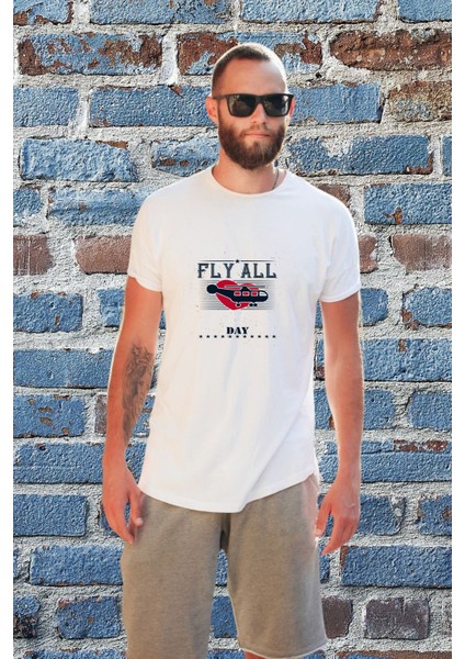 Erkek Havacılık Temalı Regular Tişört fiyatları