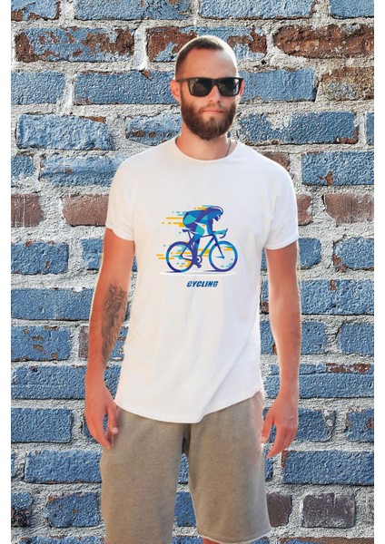 Erkek Bisiklet Temalı Regular Tişört fiyatları