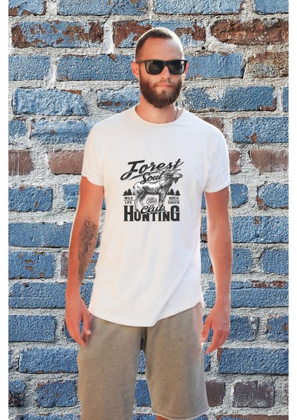 Erkek Avcılık Temalı Regular Tişört fiyatları