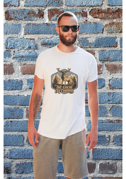 Erkek Avcılık Temalı Regular Tişört fiyatları