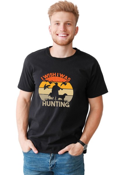 Erkek Avcılık Temalı Regular Tişört modelleri