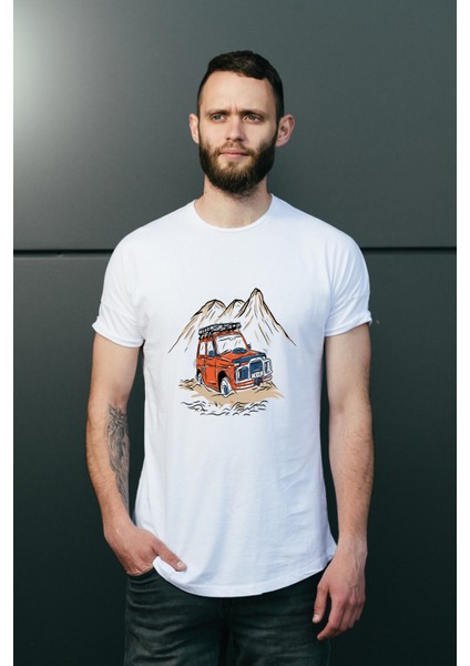 Erkek Offroad Temalı Regular Tişört modelleri