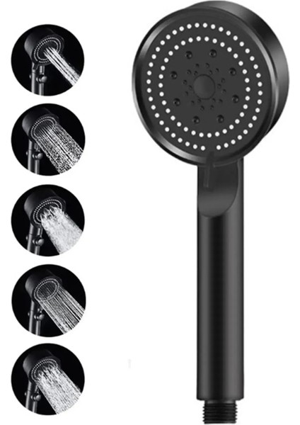 Yüksek Basınçlı 5 Fonksiyonlu El Tipi Duş Başlığı ( Kireç Önleyici Silikon Uçlu ) fiyatları