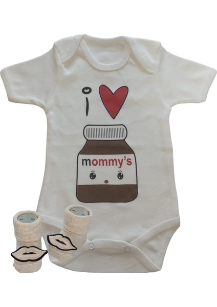 Hoşgeldin Bebek, Yenidoğan Kız Bebek, Mommy’s, Baskılı Badi Hediye Seti
