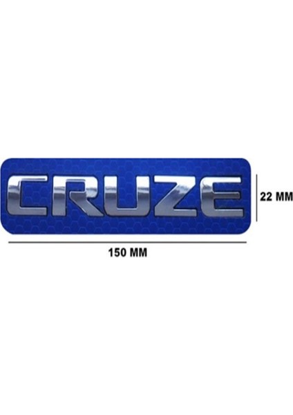 Arka Bagaj Yazı ''cruze'' Büyük Chevrolet Cruze