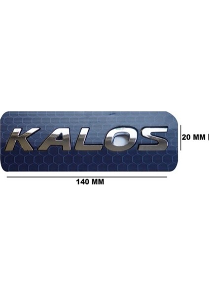 Arka Bagaj Yazı ''kalos'' Büyük Chevrolet Kalos