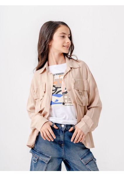 Kız Çocuk D Tokalı Ceket T-Shirt Ikili Takım 1806 fiyatları