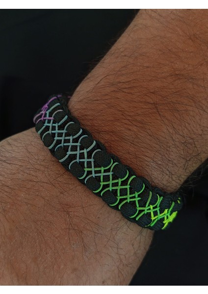 PARACORD GÖKKUŞAĞI İŞLEMELİ HİTİT BİLEKLİK