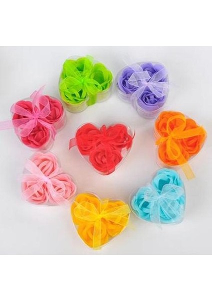 Oz cm ax Kalp Kutulu Gül Şeklinde Sabun - Mini fırsatları