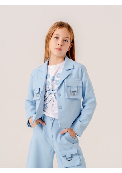 Kız Çocuk D Tokalı Ceket T-Shirt Ikili Takım 1903 fiyatları
