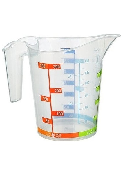Ölçü Kabı Dereceli Renkli 300ML - 10,1oz fiyatları