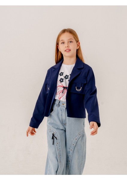 Kız Çocuk D Tokalı Ceket T-Shirt Ikili Takım 1903 fiyatları