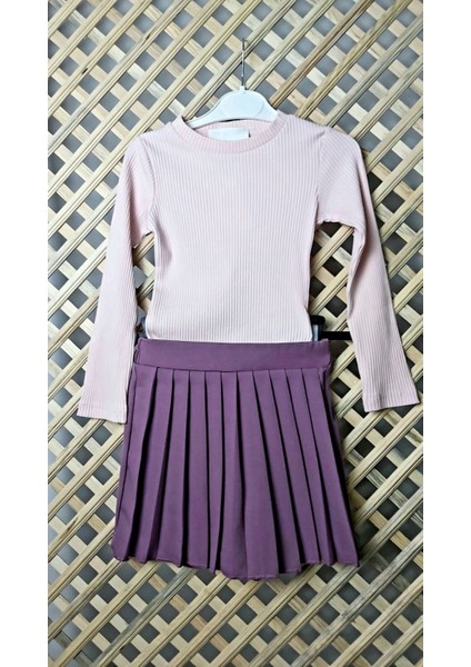 Pileli Şort Etek (Açık Mor) fiyatları