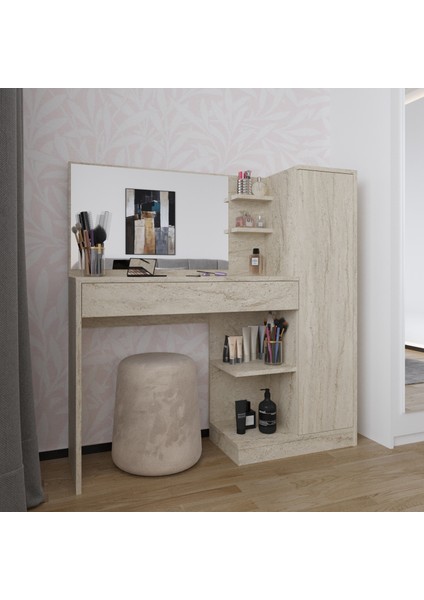 Florissa Makyaj Masası, 1 Çekmeceli, Dolaplı, Aynalı modelleri