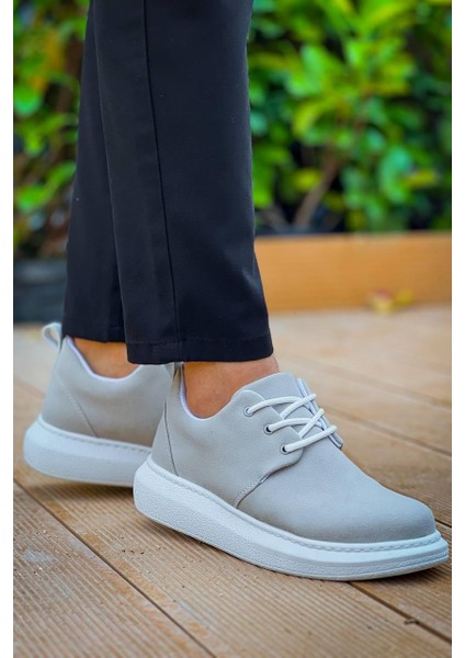 KB-003 Kuback Gri Süet Bağcıklı Günlük Erkek Ayakkabı indirimleri
