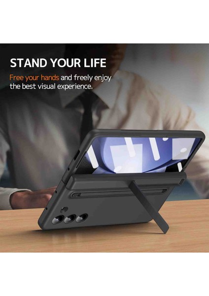 Samsung Galaxy Z Fold 5 Kılıf Ince S Pen Kalem 360 Koruma Kamera Korumalı Kapak fiyatları