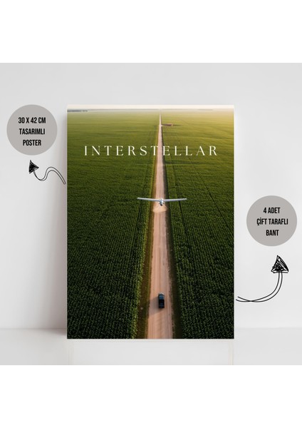 Interstellar Yıldızlararası Movie Film Poster Dekorasyon Çerçevesiz Poster Interstellar fiyatları