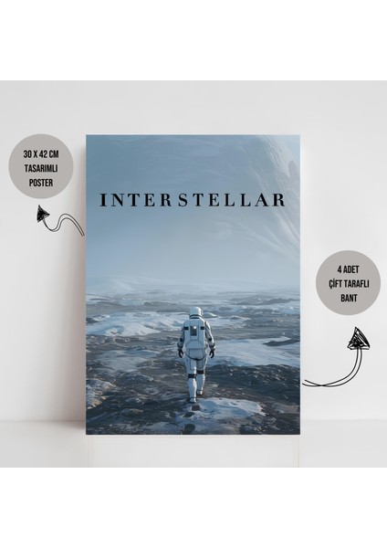 Interstellar Yıldızlararası Movie Film Poster Dekorasyon Çerçevesiz Poster Interstellar fiyatları