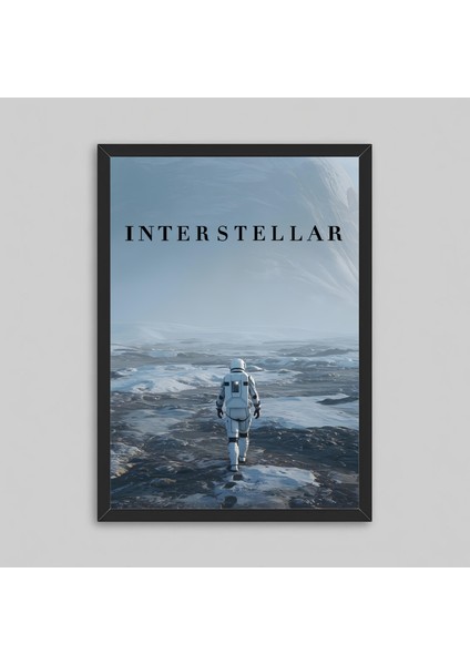 Interstellar Yıldızlararası Movie Film Çerçeveli Poster Tablo Interstellar Dekorasyon Tablo