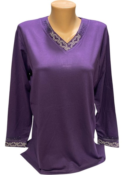 Rahat Kesim V Yaka Anne Kadın Penye Bluz fiyatları