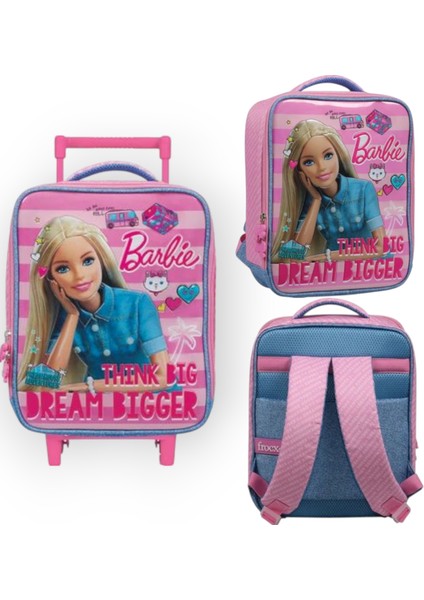 Barbie Çekçekli Anaokulu Çantası ve Barbie Kalem Çantası , Lisanslı Suluk Matara Hediye fiyatları