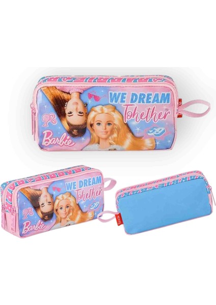 Barbie Çekçekli Anaokulu Çantası ve Barbie Kalem Çantası , Lisanslı Suluk Matara Hediye fırsatları