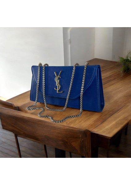 Ysl Bayan Kol Çantası Mavi