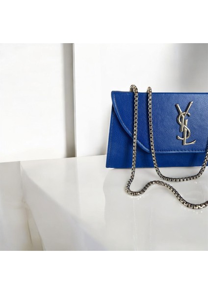 Ysl Bayan Kol Çantası Mavi