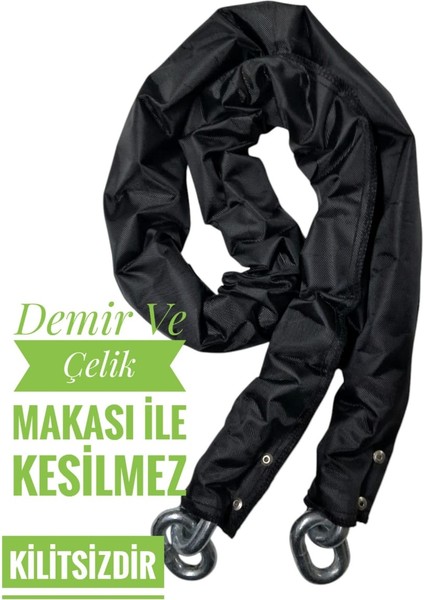 13 mm 3 Metre Kesilmez Motorsiklet Zincir Kilit Motor Kilidi Motorsiklet Kilidi