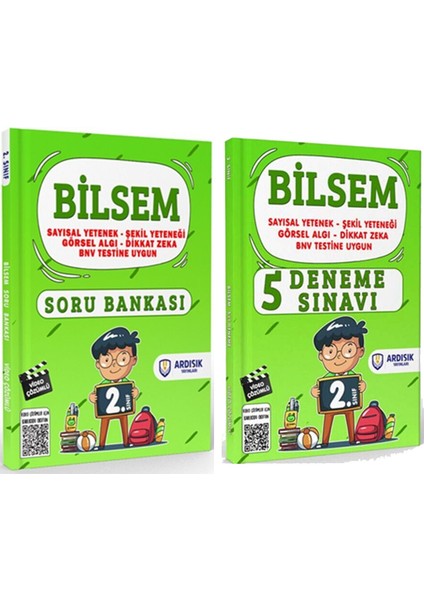(Sınıf: 2) Bilsem Soru Bankası ve Deneme Seti (2 Kitap)
