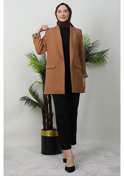 Leopar Astarlı Ceket Sütlükahve fiyatları