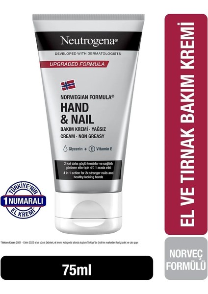 Norveç Formülü El ve Tırnak Bakım Kremi 75 ml