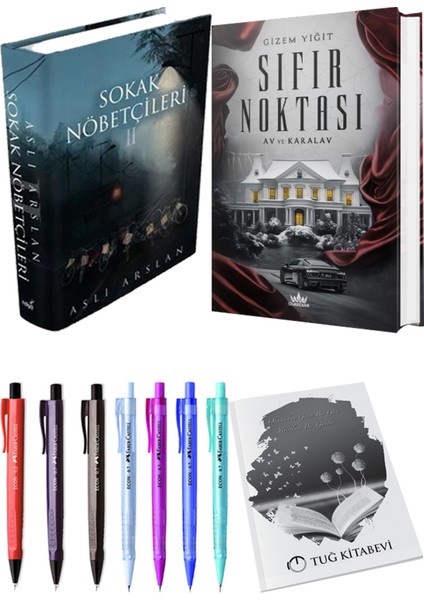 Sıfır Noktası 1 / Av ve Karalav (Ciltli) ve Sokak Nöbetçileri 2 (Ciltli) (2'li Set)