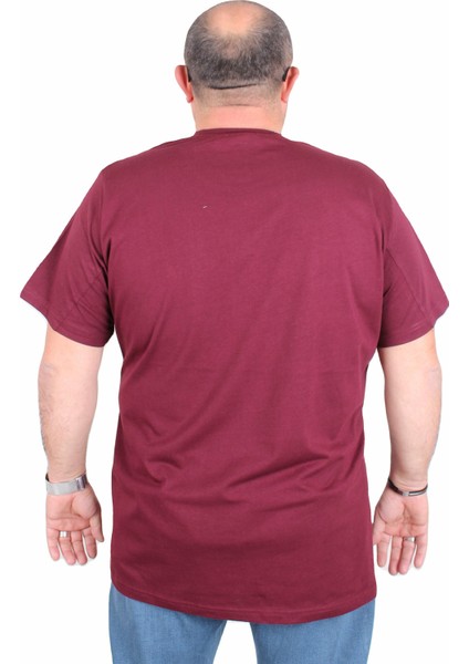 Erkek Büyük Beden Sıfır Yaka Tişört In Possible 25147 Murdum modelleri