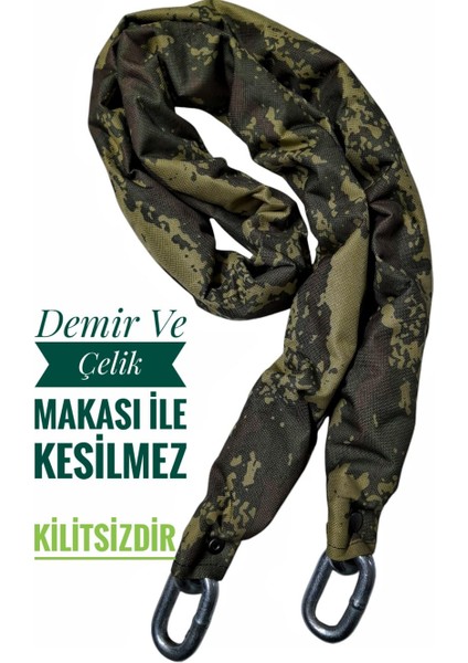 Strong Grade 10 mm 1 Metre 80 cm Kesilmez Motorsiklet Zincir Kilit Motor Kilidi Motorsiklet Kilidi