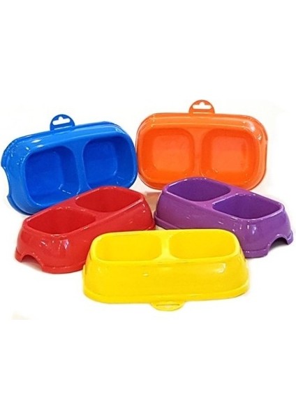 Kedi - Köpek Mama Ve Su Kabı 2 Bölmeli Büyük Boy fiyatları
