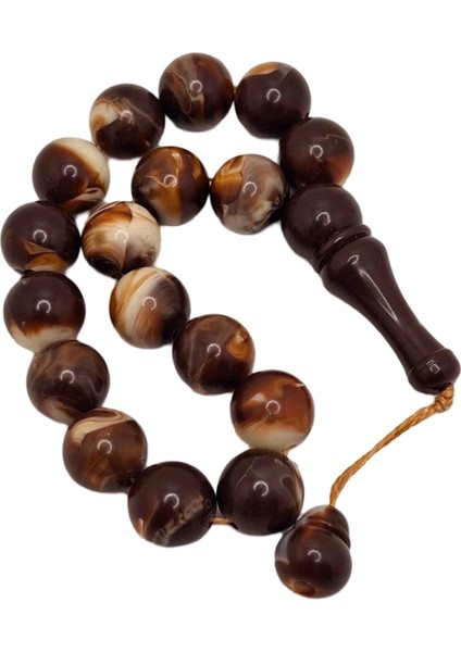 Kahverengi Efe Maskot Model Toz Kehribar Tesbih modelleri