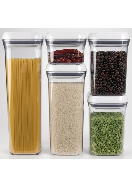 Vakumlu Kare Saklama Kabı - 1 Litre -1 Adet
