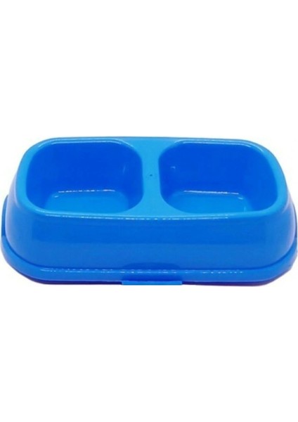 Kedi - Köpek Mama ve Su Kabı 2 Bölmeli Büyük Boy
