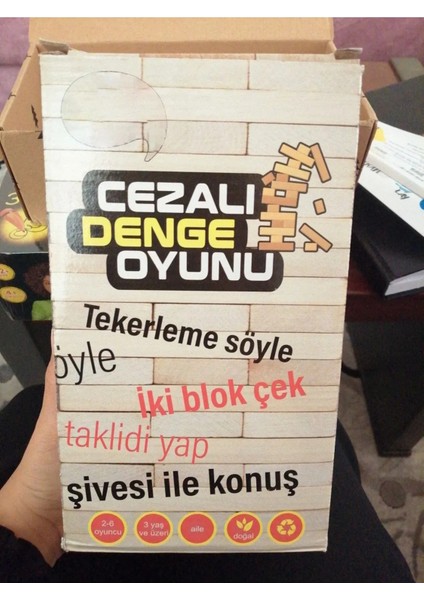 Cezalı Denge Oyunu | Cezalı Denge Oyunu Eğlenceli 2-6 Kişilik Aile Oyunu 54 Parça