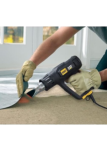 Gfc Life Store - DX87 2000WATT Dijital Göstergeli Profesyonel Sıcak Hava Tabancası + 5 Adet Aksesuar, Siyah/sarı