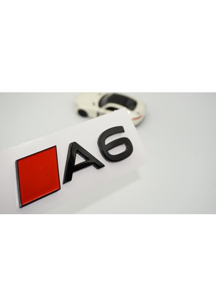 A6 Yeni Nesil Siyah Abs 3m 3D Bagaj Logo Audi Ile Uyumlu