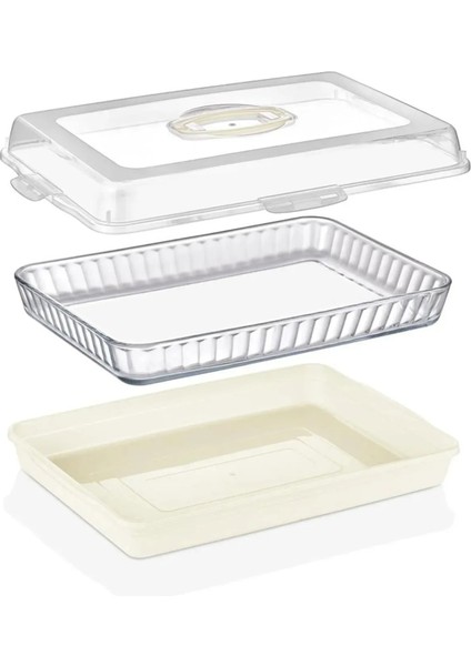 Dikdörtgen Borcam Kutusu | Pasta Börek Taşıma Kilitli Pasta Börek Borcam Saklama ve Taşıma Kabı modelleri