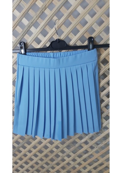 Şort Etek Pileli Mavi fiyatları