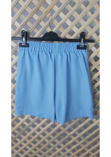 Şort Etek Pileli Mavi modelleri